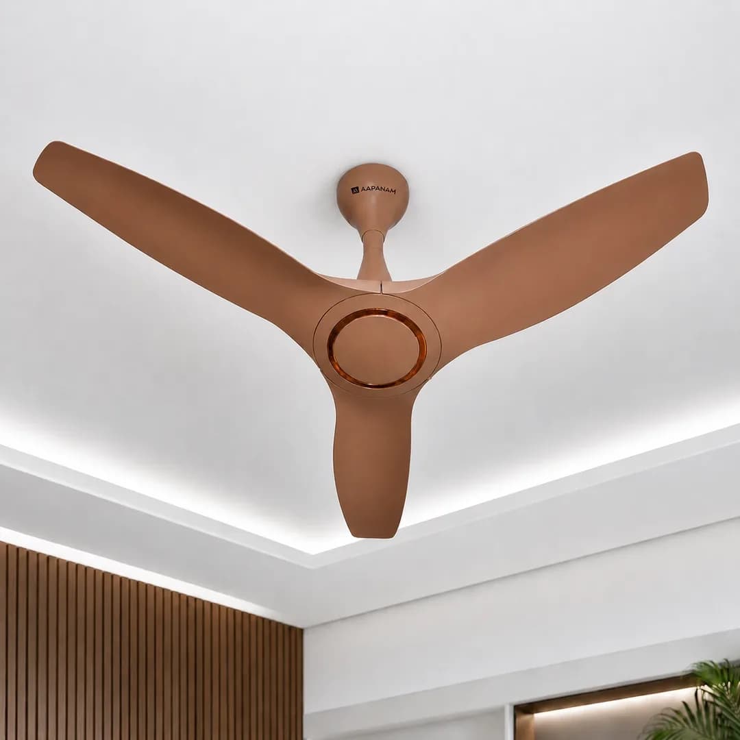 Aapanam Vixa Pro Mystic Brown — BLDC Ceiling Fan 1200mm, 35W, RF Remote view 3
