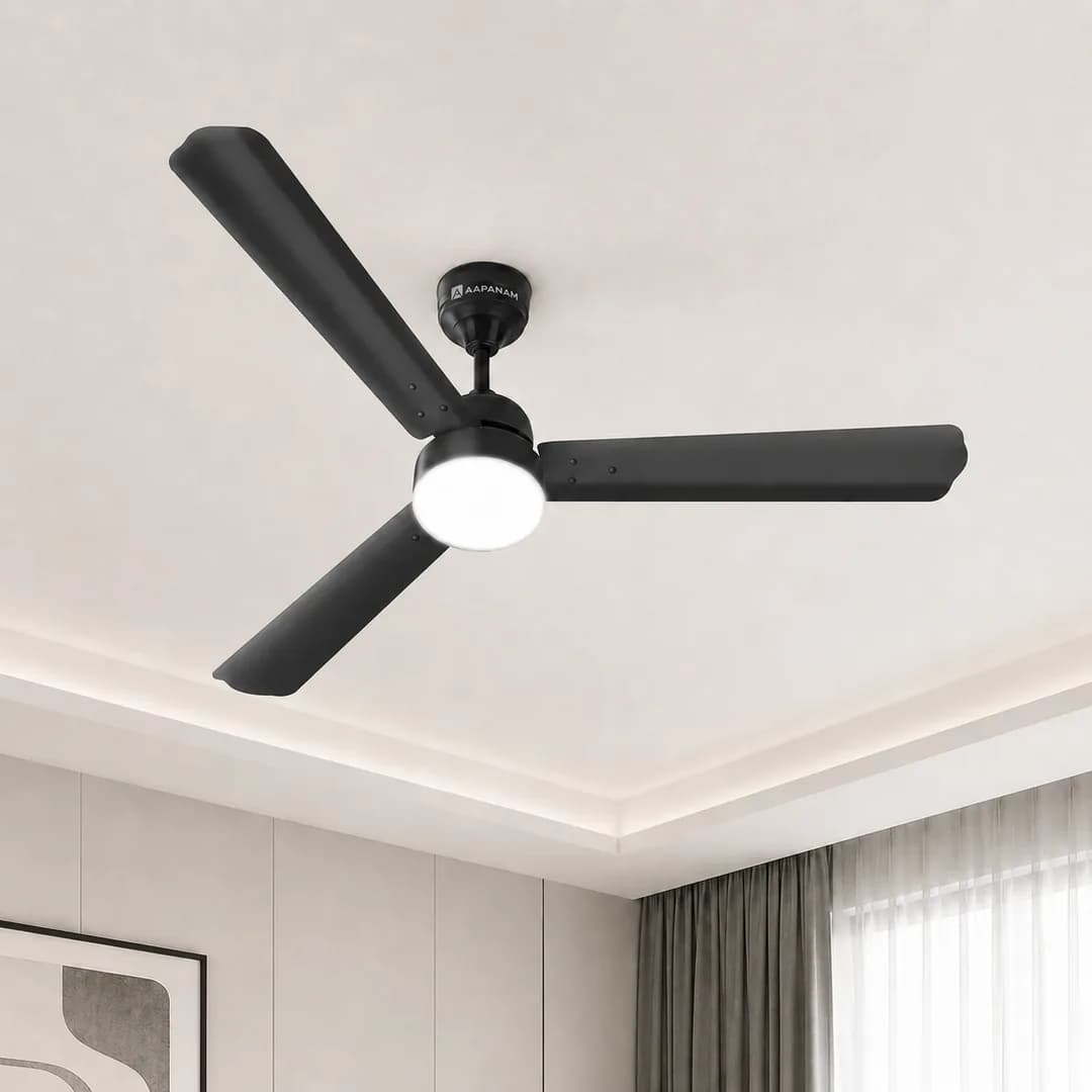 Aapanam Vixa Neo Glow Smoke — BLDC Ceiling Fan 1200mm with LED Light view 3