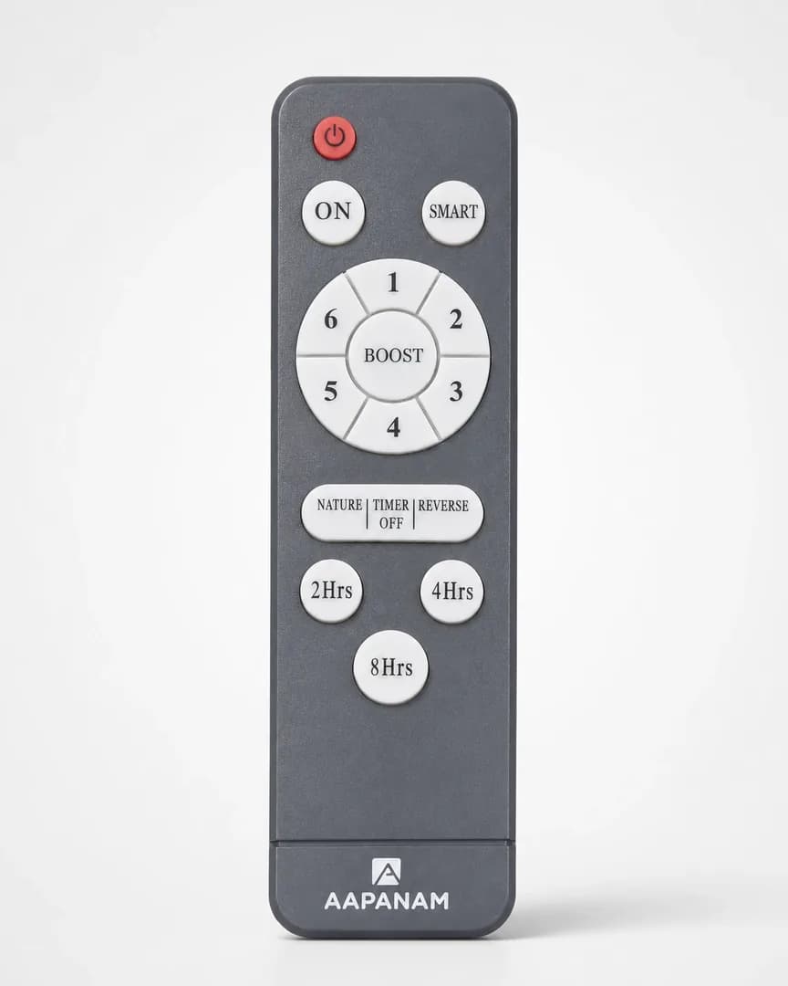 Aapanam Vixa Neo Smoke — BLDC Ceiling Fan 1200mm, 30W, RF Remote view 2